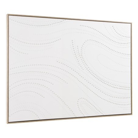 HOMER Wall Decoration 103x143cm White with Dots - Natural Frame