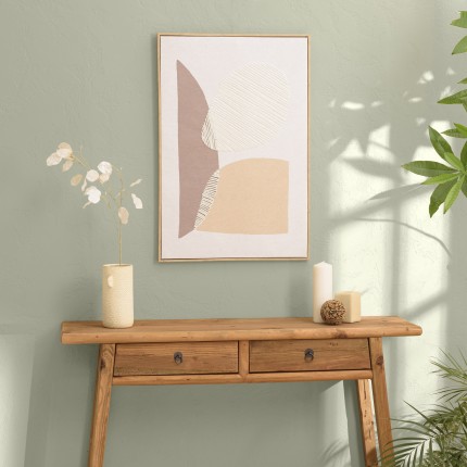 HOMER Wall Decoration 63x93cm Abstract Shapes No. 1 - Natural Frame