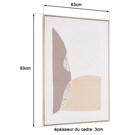 Décoration murale HOMER 63x93cm formes abstraites