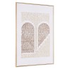 HOMER Wall Decoration 63x93cm Abstract Shapes No. 2 - Natural Frame
