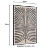 HOMER Wall Decoration A - Japanese Paper, Black Frame - 63x93cm