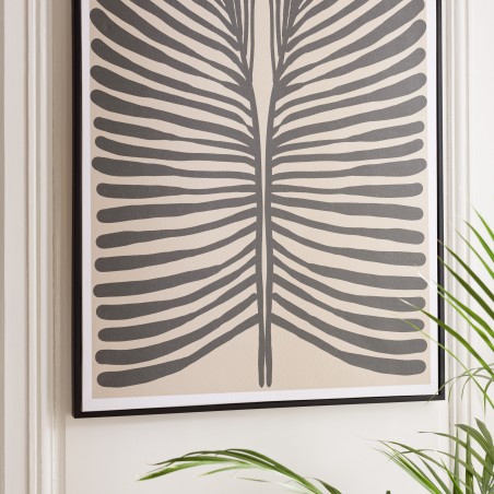HOMER Wall Decoration A - Japanese Paper, Black Frame - 63x93cm