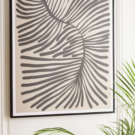 HOMER Wall Decoration B - Japanese Paper, Black Frame - 63x93cm