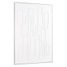 HOMER Wall Decoration - Abstract Lines 83x123cm, White Frame
