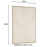 Cadre mural HOMER - Décoration moderne 83x123cm