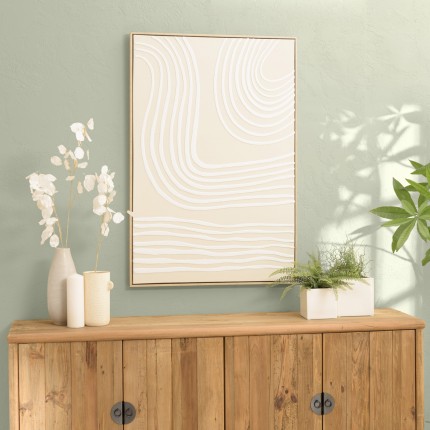 Décoration murale HOMER - 83x123cm, lignes abstraites