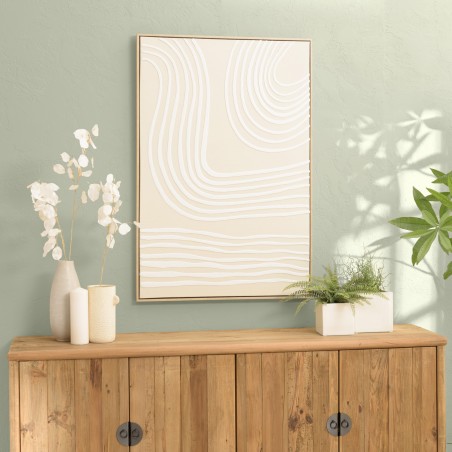 Décoration murale HOMER - 83x123cm, lignes abstraites