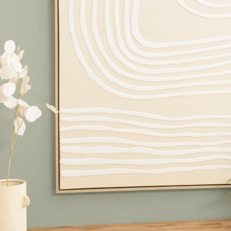 Décoration murale HOMER - 83x123cm, lignes abstraites