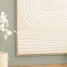 HOMER Wall Decoration C - Abstract Lines, Natural Frame - 83x123cm