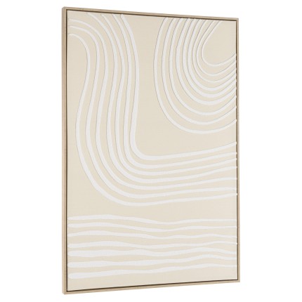 Décoration murale HOMER - 83x123cm, lignes abstraites