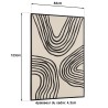 HOMER Wall Decoration B - Abstract Lines, Black Frame - 83x123cm