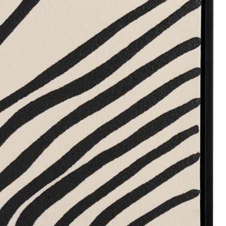 HOMER Wall Decoration B - Abstract Lines, Black Frame - 83x123cm