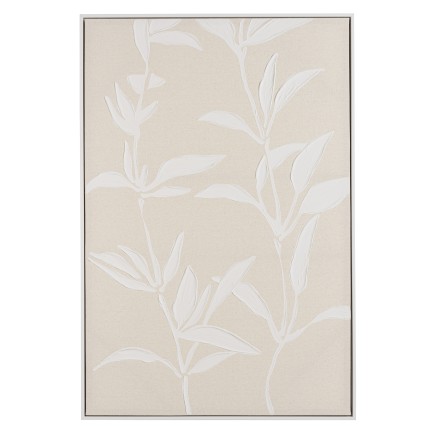 HOMER Wall Decoration 83x123cm Flower Motifs - Natural Frame