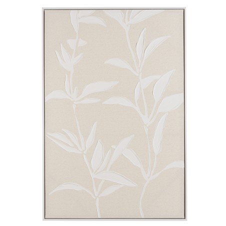 Décoration murale HOMER - Motifs fleurs n°2, cadre naturel 83x123cm