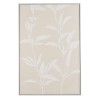 Décoration murale HOMER - Motifs fleurs n°2, cadre naturel 83x123cm