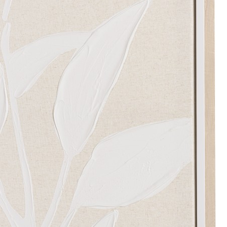 HOMER Wall Decoration 83x123cm Flower Motifs - Natural Frame