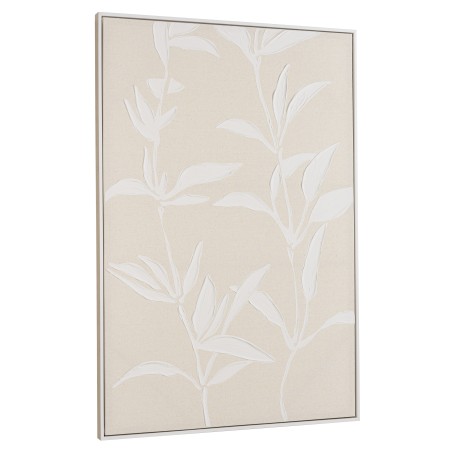 Décoration murale HOMER - Motifs fleurs n°2, cadre naturel 83x123cm