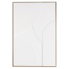 HOMER Wall Decoration - White Abstract Shapes in Relief 83x123cm
