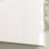 HOMER Wall Decoration - White Abstract Shapes in Relief 83x123cm