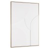 HOMER Wall Decoration - White Abstract Shapes in Relief 83x123cm