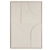 HOMER Wall Decoration 83x123cm - Abstract Beige Shapes in Relief