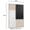 Décoration murale HOMER 83x123cm mix matières