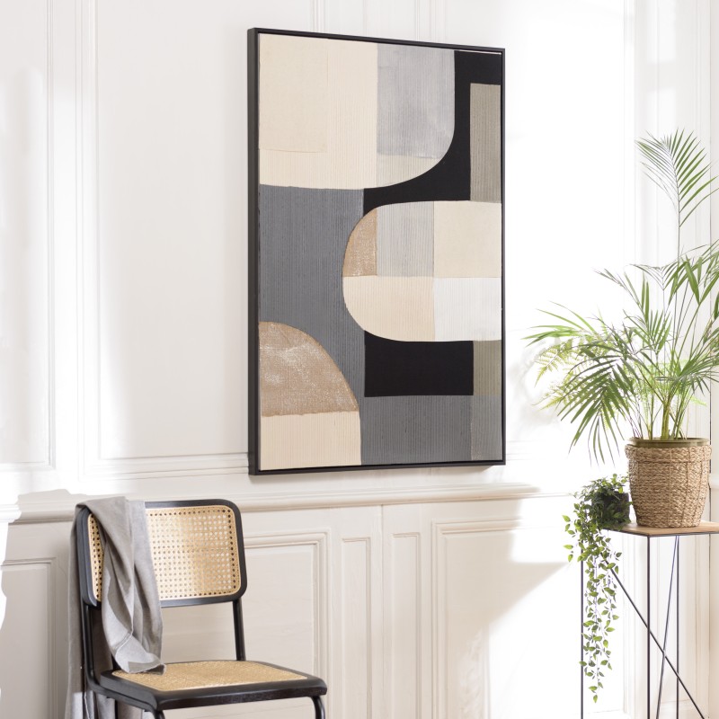 HOMER Wall Decoration 83x123cm Abstract Shapes No. 2 - Black Frame HOMER Wall Decoration 83x123cm Abstract Shapes No. 2 - Black Frame