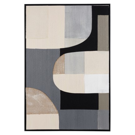 HOMER Wall Decoration 83x123cm Abstract Shapes No. 2 - Black Frame