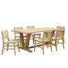 VALERIA Set no. 14 - Recycled Teak Garden Furniture Set for 6 People