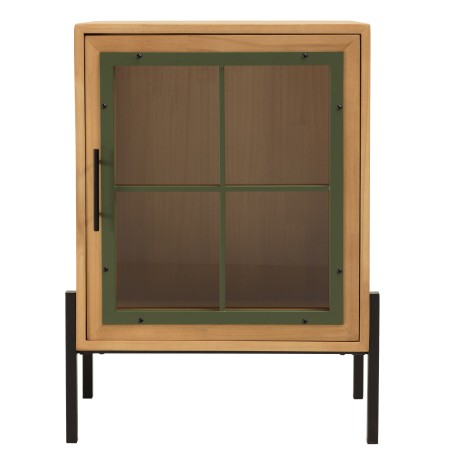 Buffet HELENA - Style industriel - 1 porte vitrée