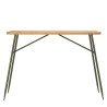HELENA Bar Set - Pine & Green Metal - 1 Bar + 2 Stools