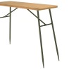HELENA Bar Set - Pine & Green Metal - 1 Bar + 2 Stools