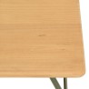 Table basse HELENA en pin et métal vert