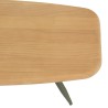 Table basse HELENA en pin et métal vert