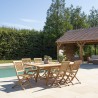 FUN Teak Garden Furniture Set for 8/10 People
