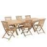 Salon de jardin en teck FUN 8/10 personnes
