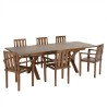 MAEVA Oiled Teak Garden Furniture Set for 8-10 People