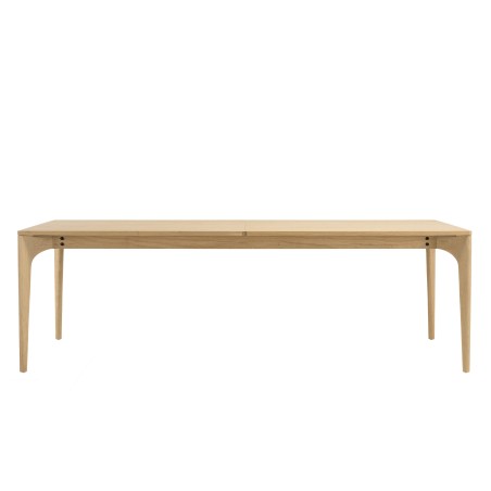 MAXENCE - Extendable Dining Table 240/292cm Natural Solid Oak Legs