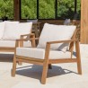 VICTOIRE - BONIFACIO 5-Seater Garden Furniture Set in Oiled Acacia