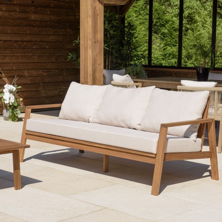 VICTOIRE - BONIFACIO 5-Seater Garden Furniture Set in Oiled Acacia
