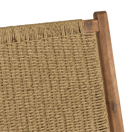 VICK 4-Seater Garden Furniture Set - Acacia & Rattan