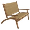 VICK 4-Seater Garden Furniture Set - Acacia & Rattan