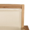 HARRIS - Lot de 2 fauteuils empilables textilène couleur beige