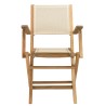 HARRIS - Lot de 2 fauteuils pliants textilène couleur beige
