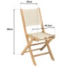 HARRIS - Lot No. 155 Teak and textilene garden furniture for 8/10 people