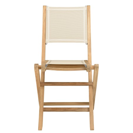 HARRIS - Lot No. 156 Teak and textilene garden furniture for 4/6 people