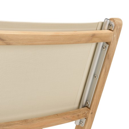 HARRIS - Lot No. 156 Teak and textilene garden furniture for 4/6 people