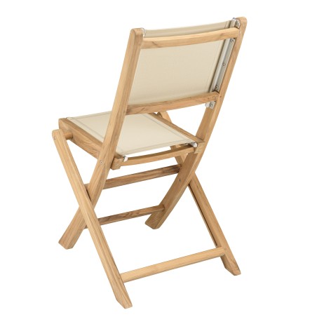 HARRIS - Lot No. 156 Teak and textilene garden furniture for 4/6 people