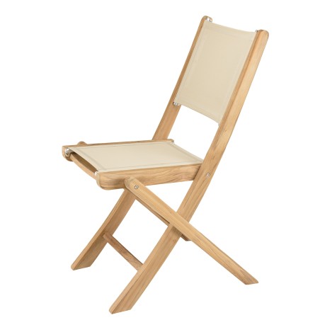 HARRIS - Lot No. 156 Teak and textilene garden furniture for 4/6 people