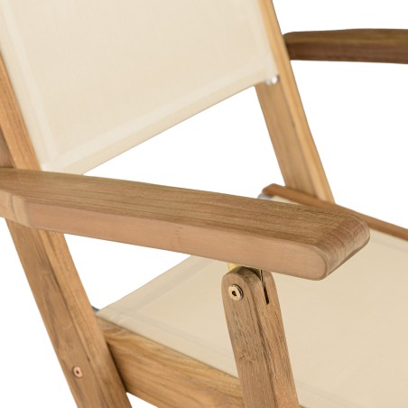 HARRIS - Lot No. 159 Teak and textilene garden furniture for 10/12 people